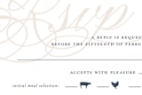 "Fresh Monogram" - RSVP Postcards in Latte by Lauren Chism - Detail