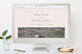 "Fresh Monogram" - RSVP Postcards in Latte by Lauren Chism - FREE Wedding Website