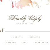 "Stately Florals" - RSVP Postcards in Poppy by Lori Wemple - Detail