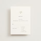 "Sense and Sensibility" - RSVP Postcards in Cloud by Design Lotus - Front