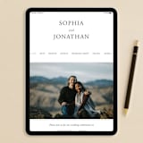 "The Minimalist" - RSVP Postcards in Air by lulu and isabelle - FREE Wedding Website