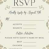 "Wedding Enchantment" - RSVP Postcards in Midnight by Chris Griffith - Detail