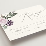 "Garden Stroll" - RSVP Postcards in Lilac by Creo Study - Detail