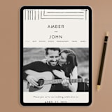 "Pattern Play" - RSVP Postcards in Pebble by Anelle Mostert - FREE Wedding Website