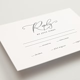 "Kindly Join Us" - RSVP Postcards in Pearl by Laura Hamm - Detail
