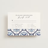 "watercolor azulejo" - RSVP Postcards in Azure by Anastasia Makarova - Front