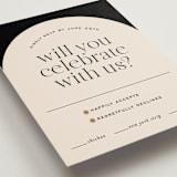 "Little party big love" - RSVP Postcards in Noir by Jessica Corliss - Detail