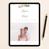 "Watercolor Wreath" - RSVP Postcards in Grapefruit by Yao Cheng Design - FREE Wedding Website