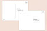 "Watercolor Floral" - RSVP Postcards in Olive by Yao Cheng Design - Back of Card