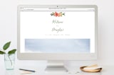 "Watercolor Floral" - RSVP Postcards in Olive by Yao Cheng Design - FREE Wedding Website