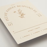 "Floral Type Arch" - RSVP Postcards in Cream by Baumbirdy - Detail
