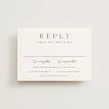 "Classy Type" - RSVP Postcards in Lily by Hooray Creative - Front