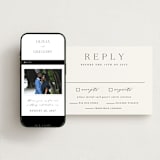 "Classy Type" - RSVP Postcards in Lily by Hooray Creative - FREE Wedding Website