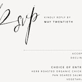 "Signature Style" - RSVP Postcards in Silk by Design Lotus - Detail