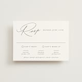 "Scripted Names" - RSVP Postcards in Pearl by Hooray Creative - Front