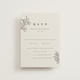 "leafy wreath" - RSVP Postcards in Cotton by Kate Ahn - Front