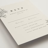 "leafy wreath" - RSVP Postcards in Cotton by Kate Ahn - Detail