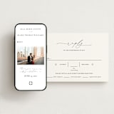 "Breathe" - RSVP Postcards in Linen by Jennifer Postorino - FREE Wedding Website