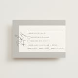 "printed" - RSVP Postcards in Onyx by JoAnn Jinks - Front
