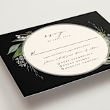 "Natures Greens" - RSVP Postcards in Ivory by Susan Moyal - Detail