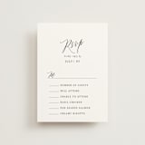 "Nothing Compares To You" - RSVP Postcards in Cream by Design Lotus - Front