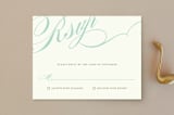 "Winter Flourish" - RSVP Postcards in Petal Pink by Annie Clark - Front