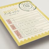 "Coastal Drift" - RSVP Postcards in Caribbean Citrus by Pixel and Hank - Detail