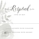 "Watercolor Floral" - RSVP Postcards in Fog by Jill Means - Detail