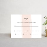 "Single Swath" - RSVP Postcards in Blush by Angela Marzuki - Front