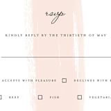 "Single Swath" - RSVP Postcards in Blush by Angela Marzuki - Detail