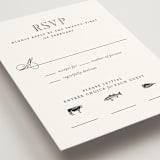"Hepburn" - RSVP Postcards in Tuxedo by Megan Davis - Detail