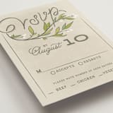 "Rustic Love" - RSVP Postcards in Parchment by GeekInk Design - Detail