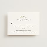 "Adorned Ampersand" - RSVP Postcards in Cotton by Jennifer Postorino - Front