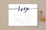 "Love" - RSVP Postcards in Navy by Shannon Chen of Four Wet Feet Studio - Front