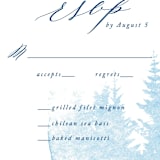 "misty forest" - RSVP Postcards in Navy by Ariel Rutland - Detail