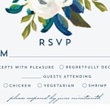 "Our Something Blue" - RSVP Postcards in Ocean by AK Graphics - Detail