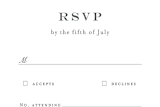 "Leafy ampersand" - RSVP Postcards in Mint Leaf by Jennifer Wick - Detail