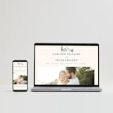 "Blue Ridge" - RSVP Postcards in Pine by Amy Kross - FREE Wedding Website