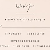"Simply Perfect" - RSVP Postcards in Blush by Brianne Larsen - Detail