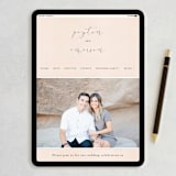 "Simply Perfect" - RSVP Postcards in Blush by Brianne Larsen - FREE Wedding Website