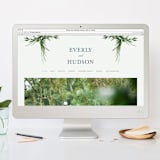 "Botanical Frame" - RSVP Postcards in Fern by Kate Ahn - FREE Wedding Website
