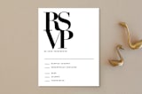"The Minimalist" - RSVP Postcards in Pearl by Kelly Schmidt - Front