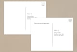 "The Minimalist" - RSVP Postcards in Pearl by Kelly Schmidt - Back of Card