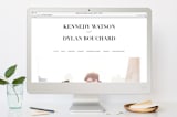 "The Minimalist" - RSVP Postcards in Pearl by Kelly Schmidt - FREE Wedding Website