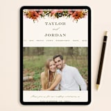 "Eden" - RSVP Postcards in Poinsettia by Lori Wemple - FREE Wedding Website