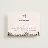 "Mountains" - RSVP Postcards in Ivory by Anastasia Makarova - Front