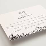 "Mountains" - RSVP Postcards in Ivory by Anastasia Makarova - Detail