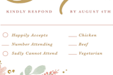 "Floral Vignette" - RSVP Postcards in Brass by Kristen Smith - Detail