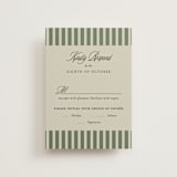 "holiday ribbon" - RSVP Postcards in Ruby by Jackie Crawford - Front