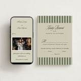 "Holiday Ribbon" - RSVP Postcards in Ruby by Jackie Crawford - FREE Wedding Website